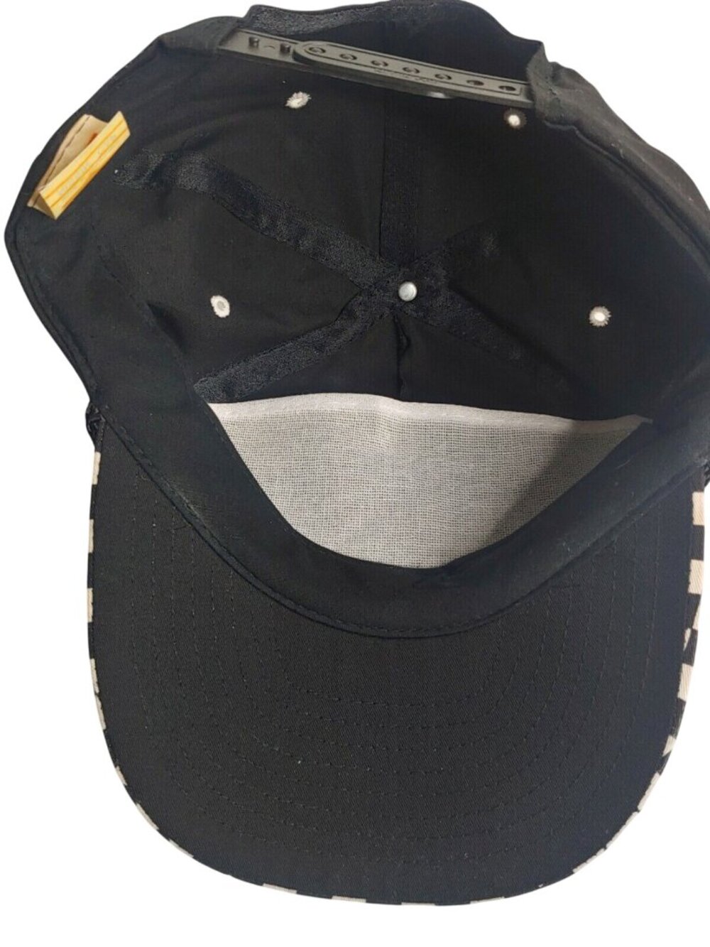 Vintage Nissin C&M Pallets New Orleans LA Checkered Black White Cap Retro Hat - Picture 12 of 12